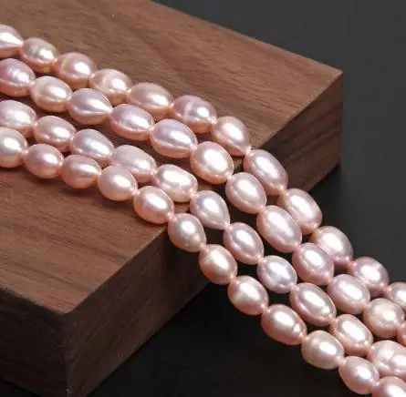 

New Arrival Favorite Pearl Jewelry Natural Pink Rice Cultured Freshwater Pearls For Jewelry Making DIY Necklace Bracelet Earring