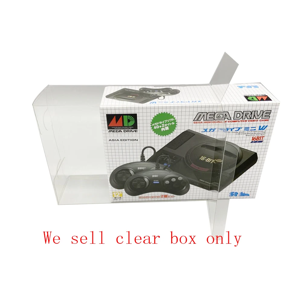 Japan  version Protecive box For sega MD mini  for Genesis mini game console storage box display   box