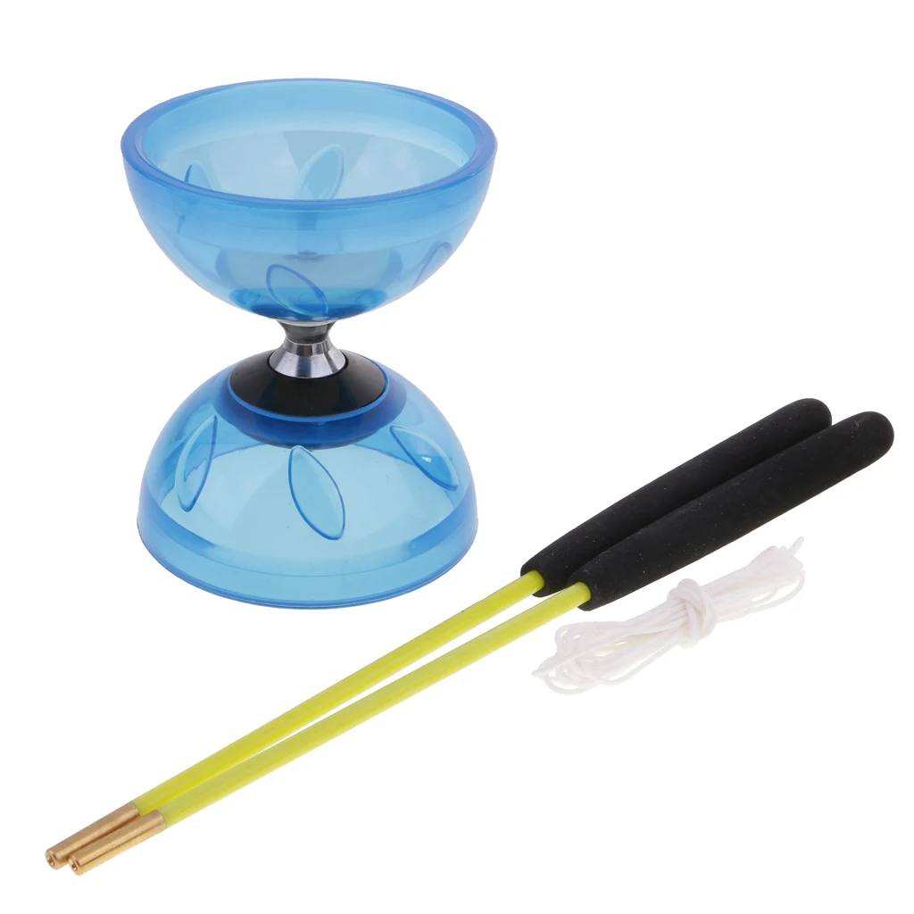 3 Triple Bearing Juggling Diabolo Toy with String Metal Sticks Yoyo Educational Toy for Kids Childs Adult Elderly