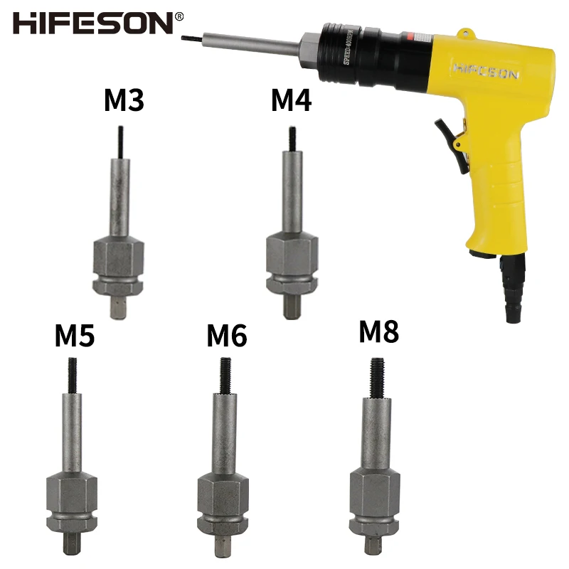 HIFESON Automatic Ramm Rivet Nut Gun Rivet Extended ram head Accessories M3 M4 M5 M6 M8  Electric Riveting Gun Adapter