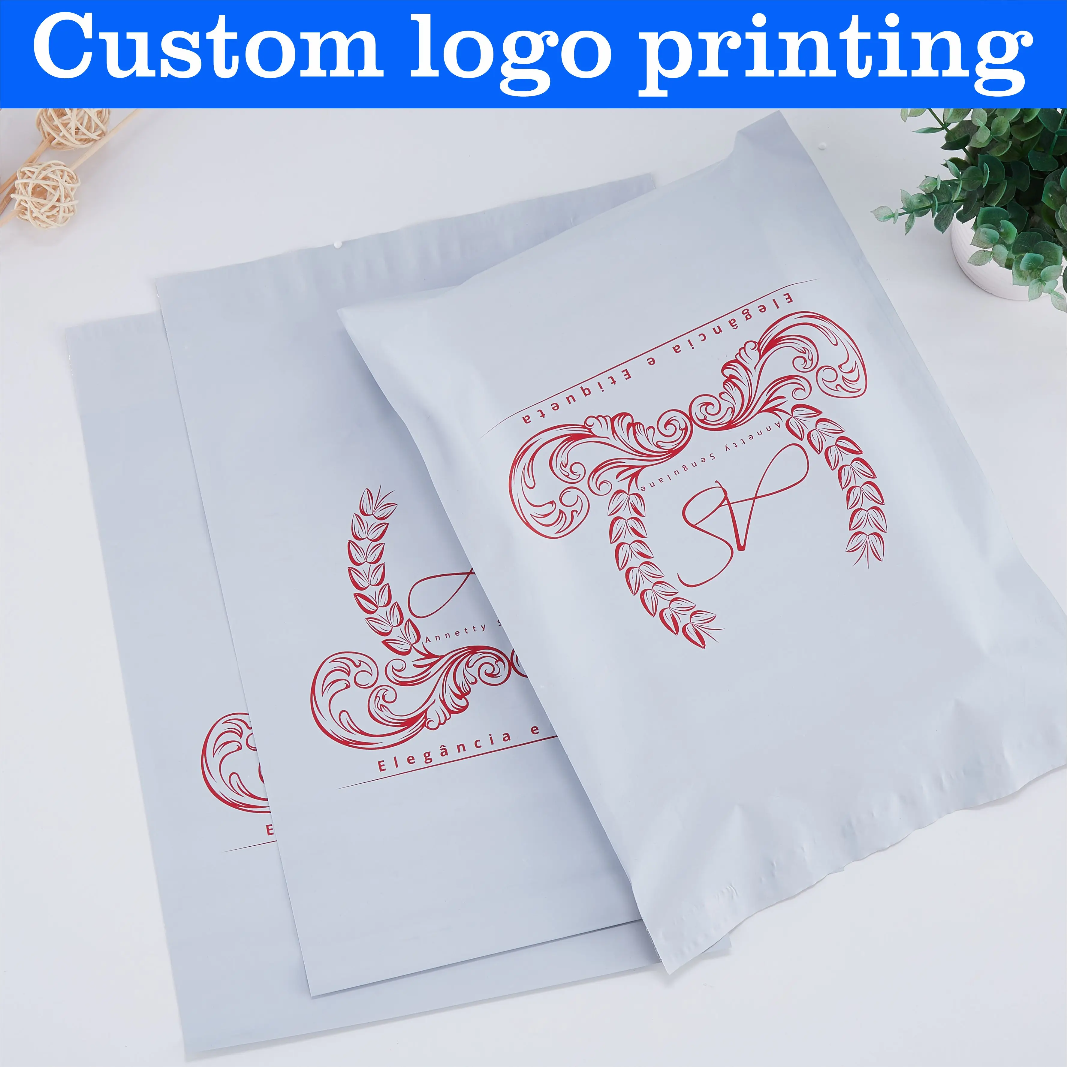 

custom printed poly mailers self seal adhesive shipping bags mailer garment bag courier mailing bags for clothing packaging