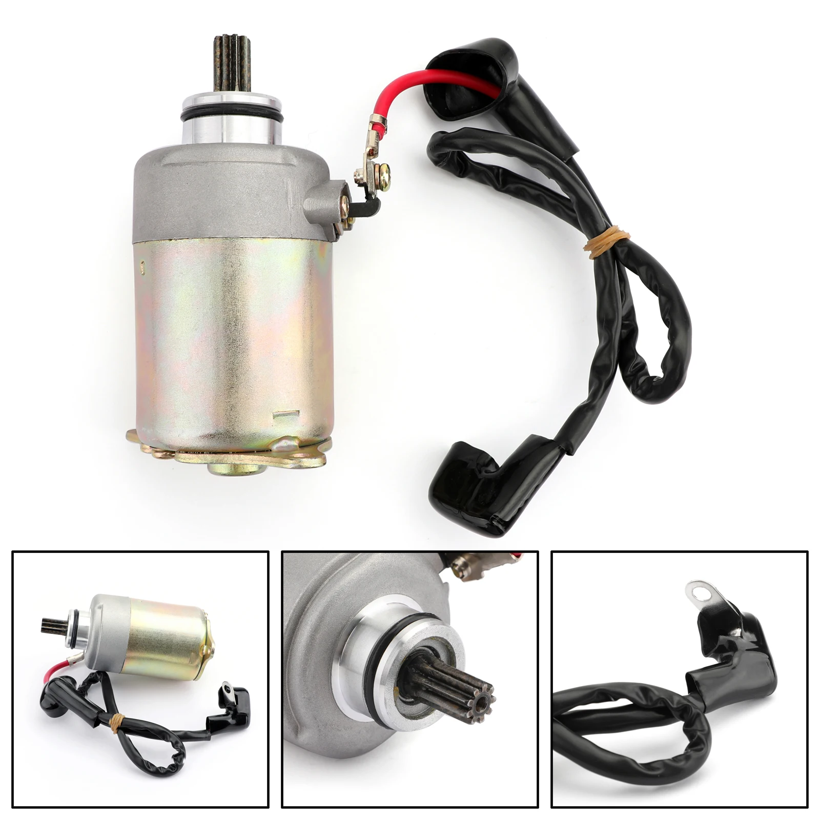 For POLARIS RANGER RZR 170 2009-2017  ATV Electric Starter Motor Drive Starting WITH WIRE 0454488  0454945