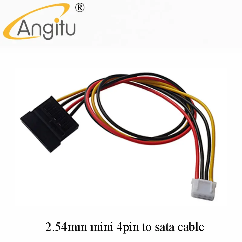 

Angitu ITX XH2.54 Mini 4pin ATX Sata Adapter Cable SATA Female Power Cables-20CM(8inch)