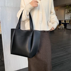 Leather Casual Tote Bag Vintage Women Bags Luxury Handbags for Women 2021 Designer Fashion Shoulder Bag Big Women's Bag Shopper