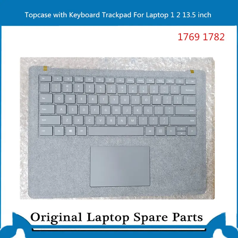 

Original Topcase Assembly For Microsoft Surface Laptop 1 2 1769 1782 Keyboard with Backlit Trackpad Sliver Platinum Burgundy