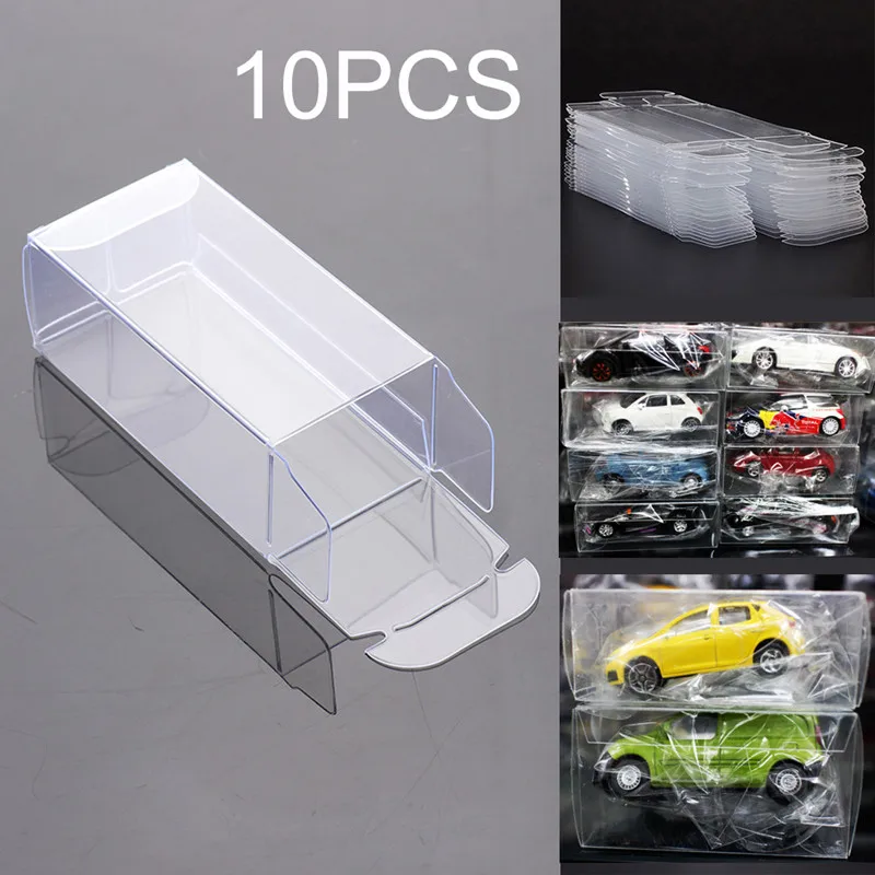

10Pcs/Set 1:64 Scale Model Plastic Display Box for Sand Table Toys
