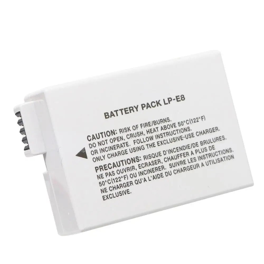 Original LP-E8 Camera Battery LC-E8E Charger for Canon EOS 550D 600D 650D 700D Rebel T2i T3i T4i T5i SLR X4 X5 X6 X6i X7i Camera