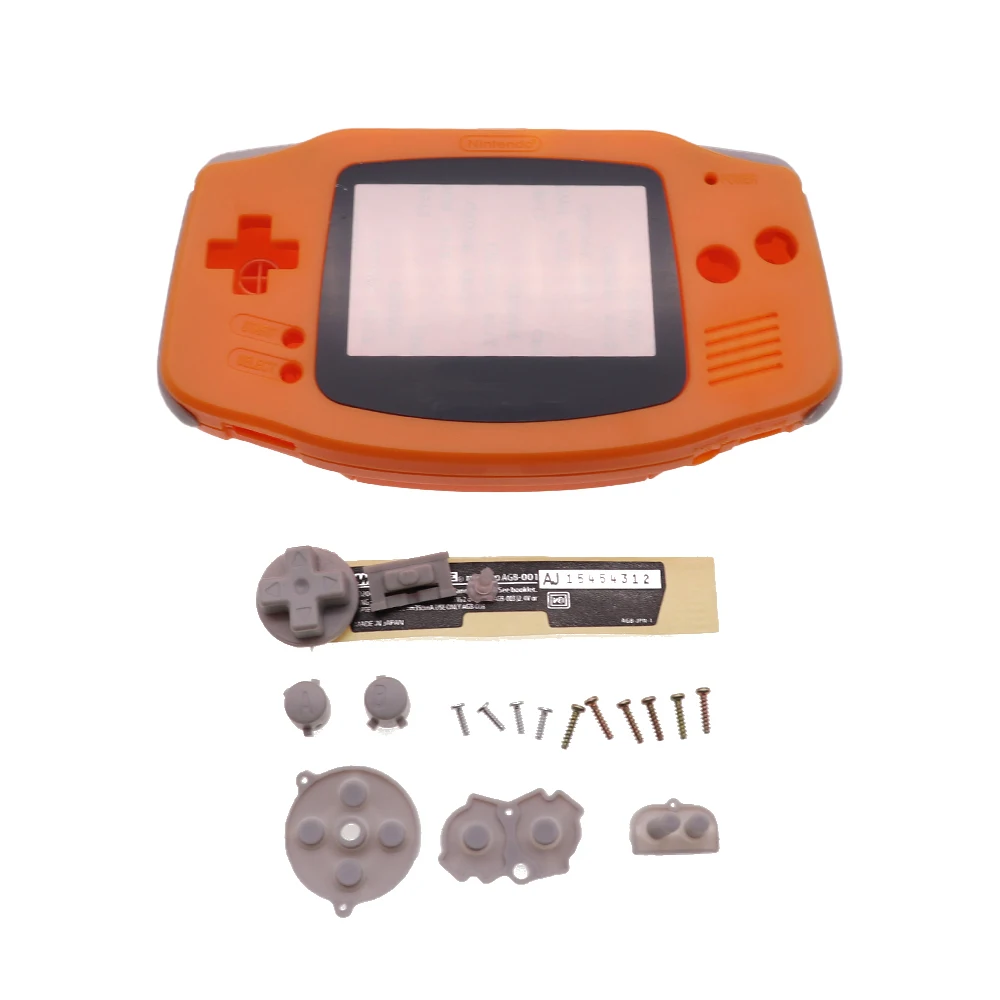 New Full Housing Shell for Nintend Gameboy GBA Shell Hard Case With Screen Lens Replacement for Gameboy Advance Console Housing