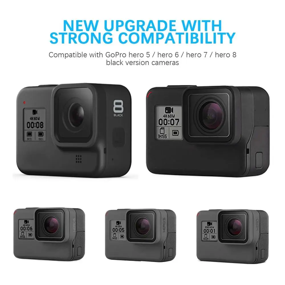 Anjielosmart 빠른 충전 액션 카메라 배터리 충전기 GoPro Hero 8 배터리 액세서리 Gopro 배터리 영웅 7 영웅 배터리