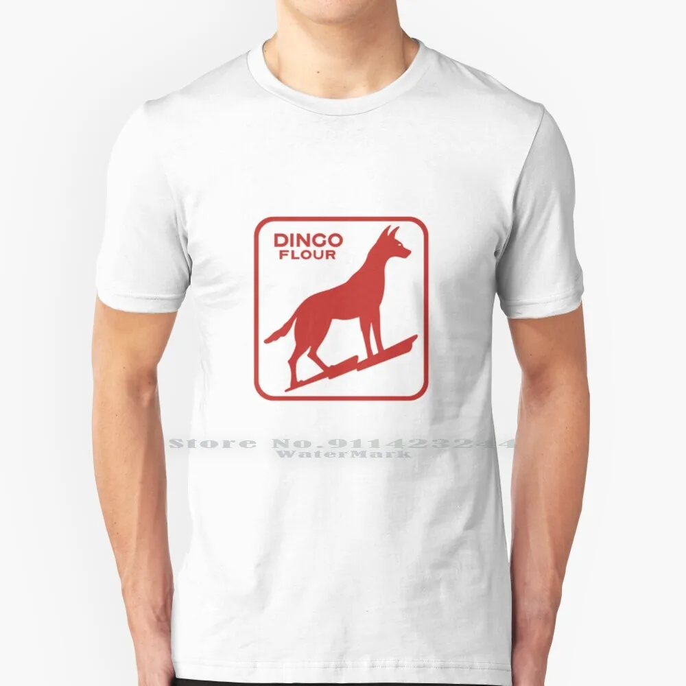 Dingo Flour T Shirt Cotton 6XL Dingo Flour Fremantle Western Australia Australian Aussie Ozzie Perth Wa Harbour Seaside Beach