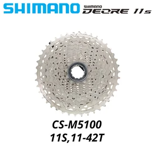 Shimano-Ideore Speed Cassette CS M5100 11, Free Wheel for Mountain Bike, MTB CS-M5100 11-51t 11 s 42t Bike 11V 10 Main Sales Cassette 11V - №10