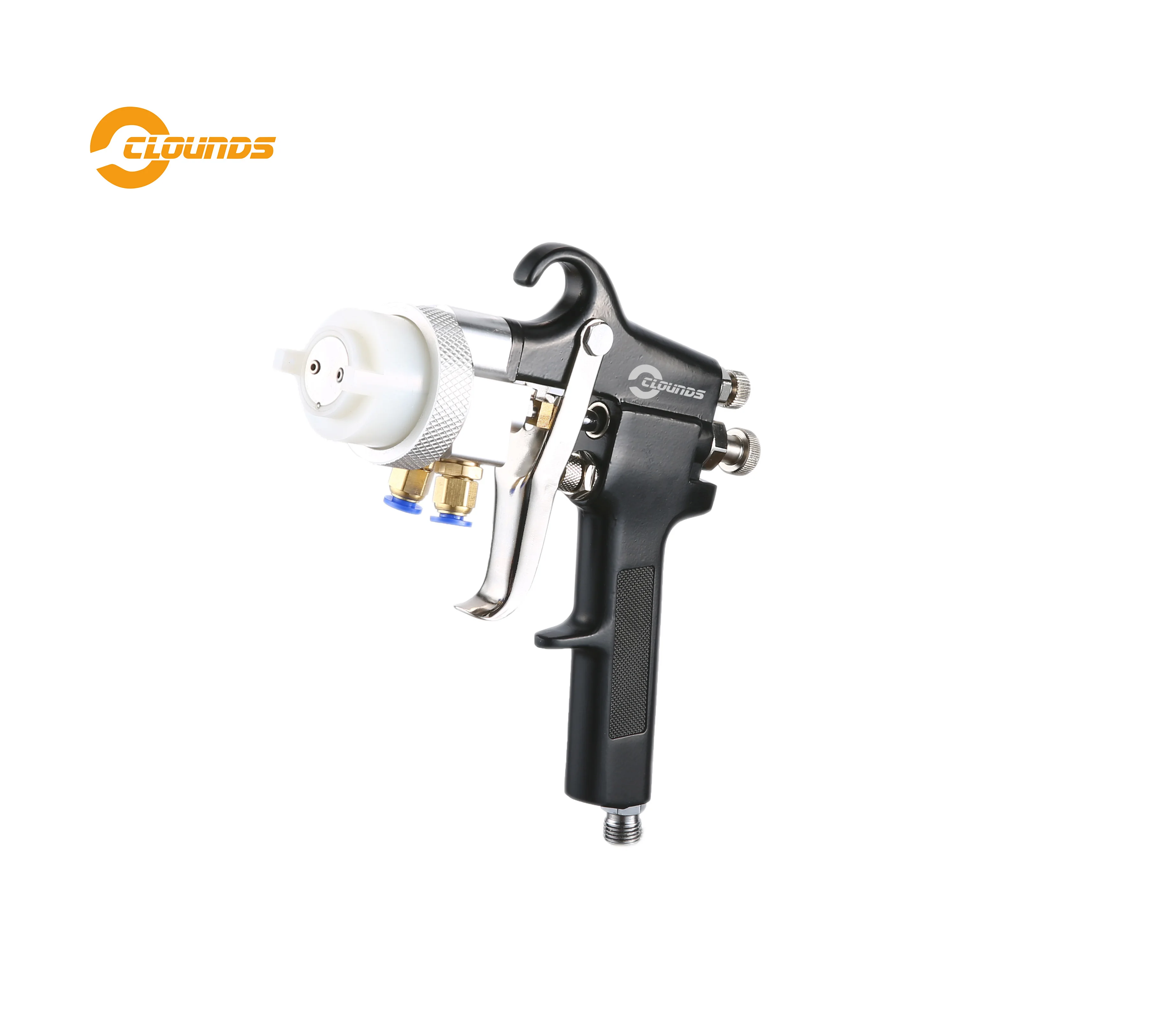 SAT1182 Paint Chrome Dual Nozzle Air Two component Spray Gun Car Paint Gun PU Foam Double Nozzle Spray Gun