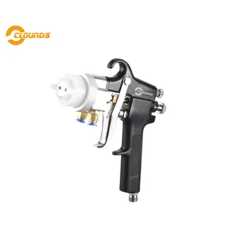 SAT1182 paint chrome double nozzle air two component spray gun car paint gun PU foam double nozzle spray gun spray gun