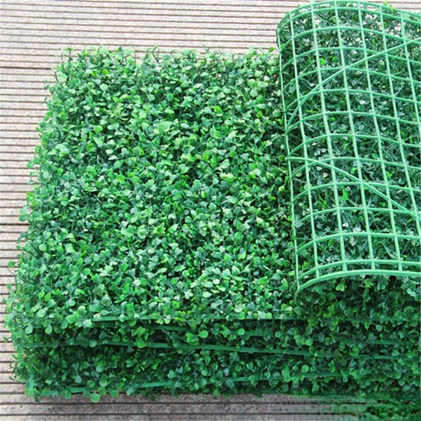 

25x25cm Plant Wall Artificial Lawn Boxwood Hedge Garden Backyard Home Decor Simulation Grass Turf Rug Lawn Outdoor Wall