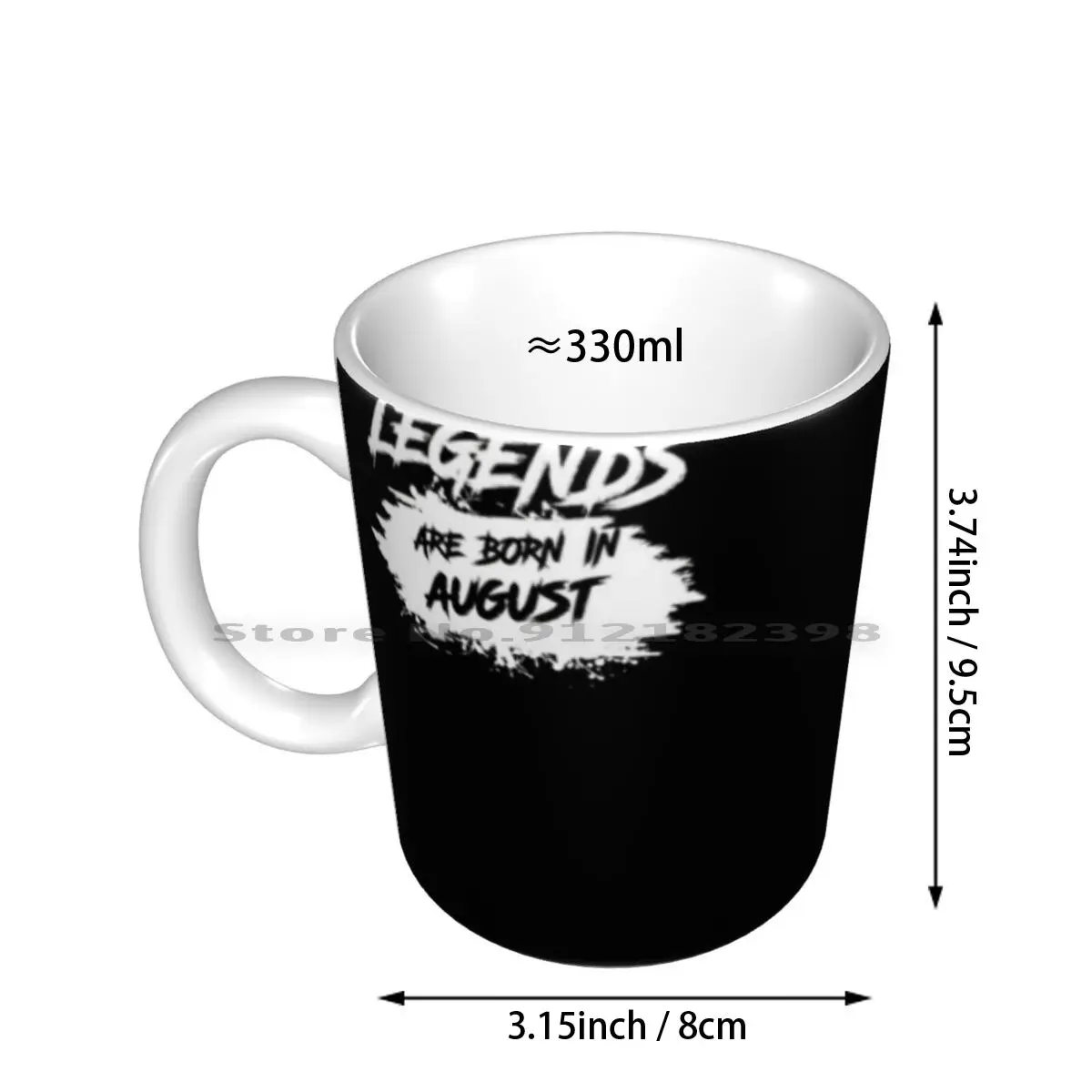 Legends Are Born In August-Born In August T-Shirt Ceramic Mugs Coffee Cups Milk Tea Mug Aerospace Engineer Book Aerospace