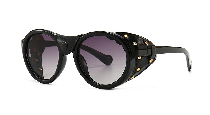 46311 Steam Punk Oval Winddicht Goggle Sonnenbrille Vintage Herren Damen Shades UV400 Vintage Brille – Detail 6
