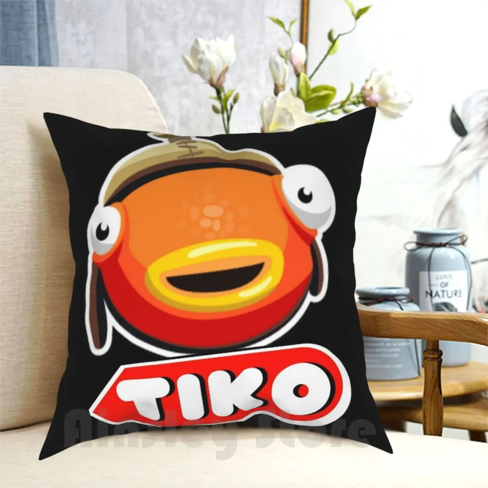 Tiko-Fish Pillow Case Printed Home Soft Throw Pillow Benjyfishy Benjifishy Benjy Fishy Benji Fishy Lazarbeam Lachlan