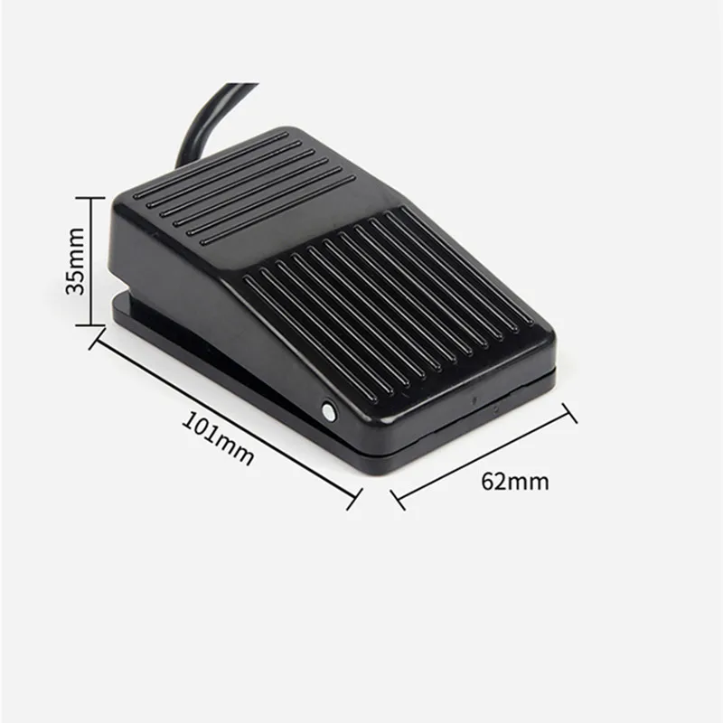 FS-1 Momentary Plastic Anti-skid Foot Switch 10A/250VAC NO+NC Electric Power Foot Pedal Switch