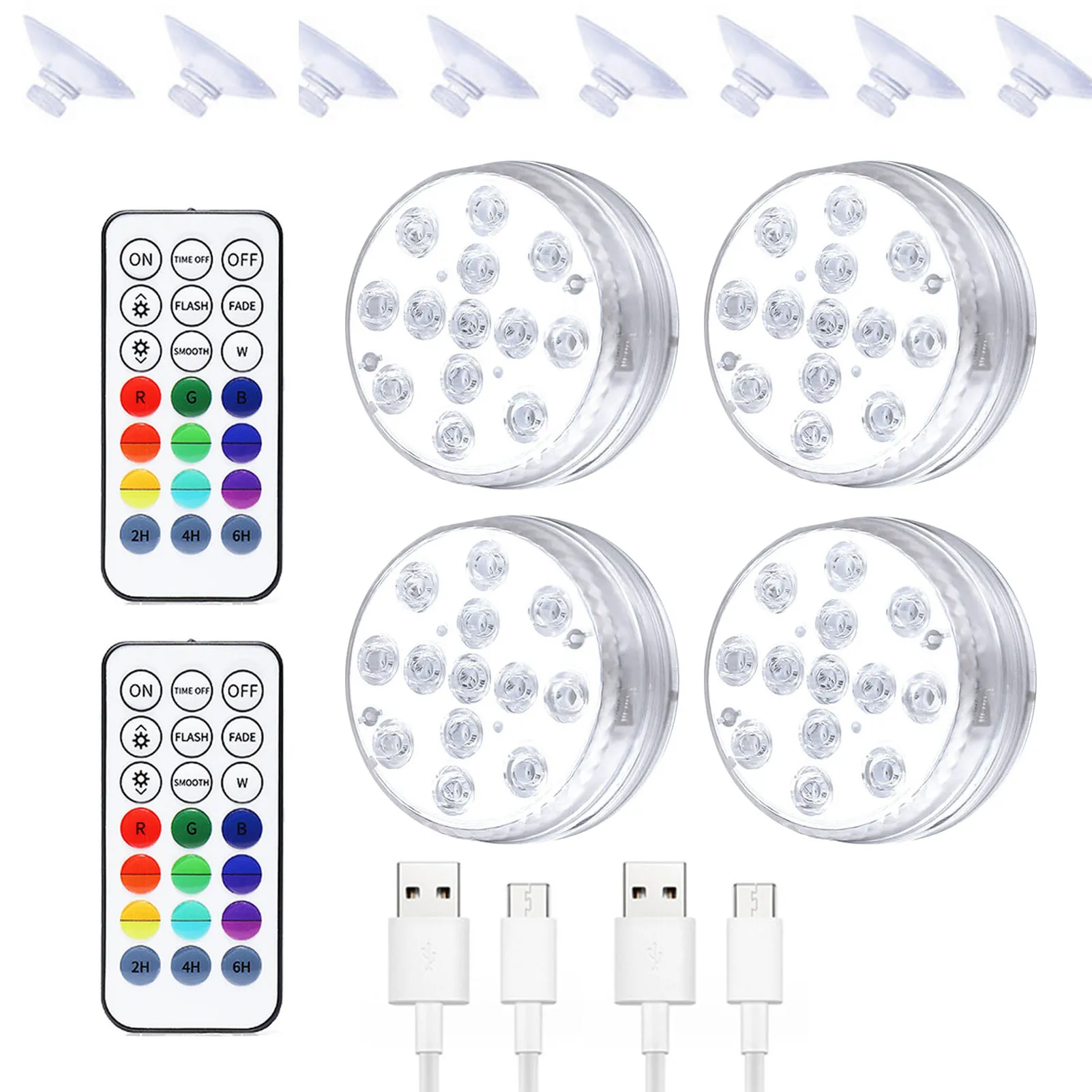 

Подводный Rgb подводный свет, 13 светодиодов, Usb, дистанционное управление, погружная лампа с магнитом и присоской, уличный садовый бассейн вечерние вечеринка, ночник