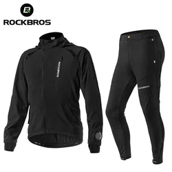 ROCKBROS-Conjuntos de roupas masculinas para ciclismo, jaqueta respirável, fina confortável, unissex, terno esportivo ao ar livre, tamanho EUR, primavera, outono