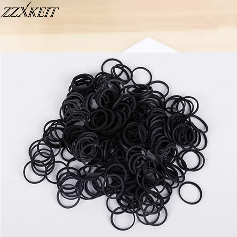 16*1.4mm Black Office Rubber Ring Rubber Bands Strong Elastic Bands Stationery Holder Band Loop School Office Supplies