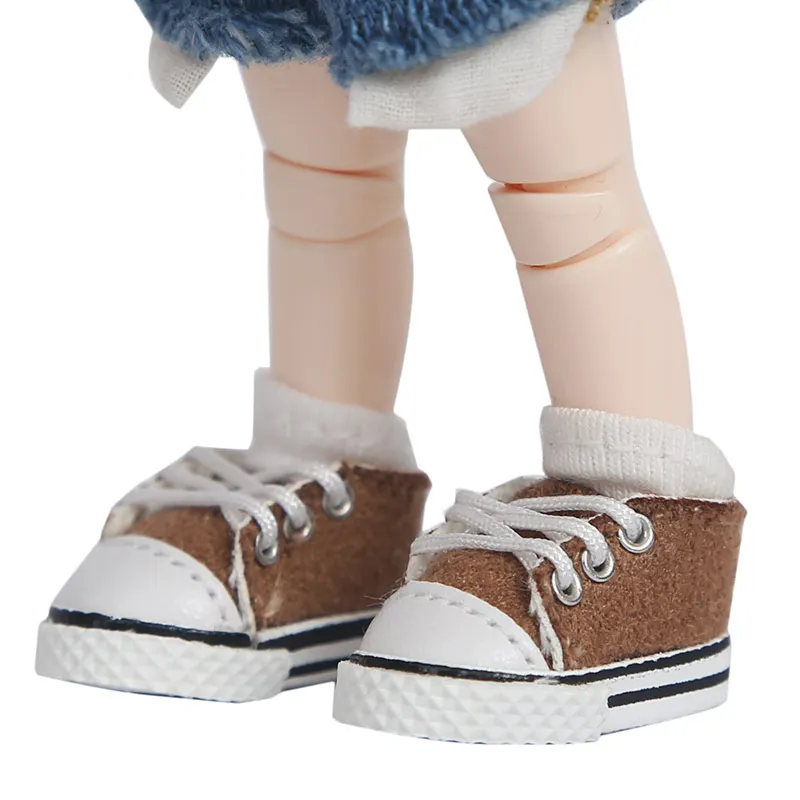 Neue OB11 Babyschuhe Bjd Puppenkleidung Lässige Segeltuchschuhe Passend für Ob11, Obitsu11, Molly, GSC, Holala, 1/12 Bjd Puppenzubehör