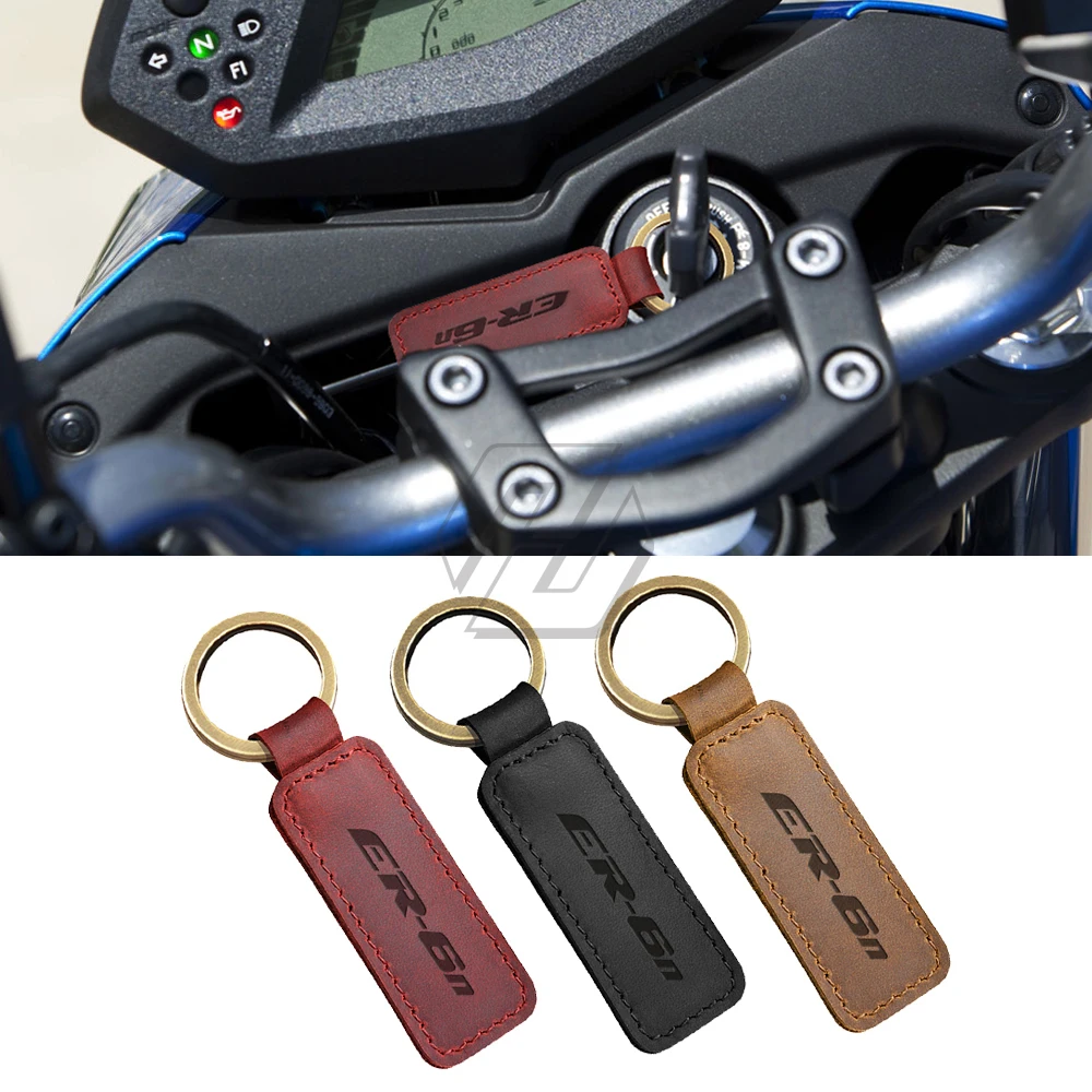 

Для Kawasaki ER-6N ER6N ER6F мотоциклетный брелок из коровьей кожи