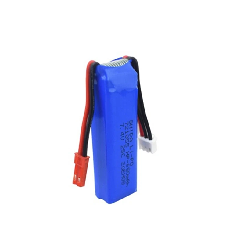 2PCS/4PCS 7,4 V 650mAh Lipo Batterie für WLtoys A202 A212 A222 A232 A242 A252 4WD RC Auto 7,4 V 721855 2S für RC auto ersatzteile