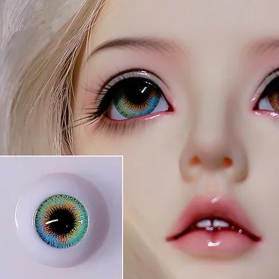 

BJD doll simulation eye ball size fashion pressure eye ball 12mm14mm16mm18mm trichromatic pupil small iris gray blue violet etc