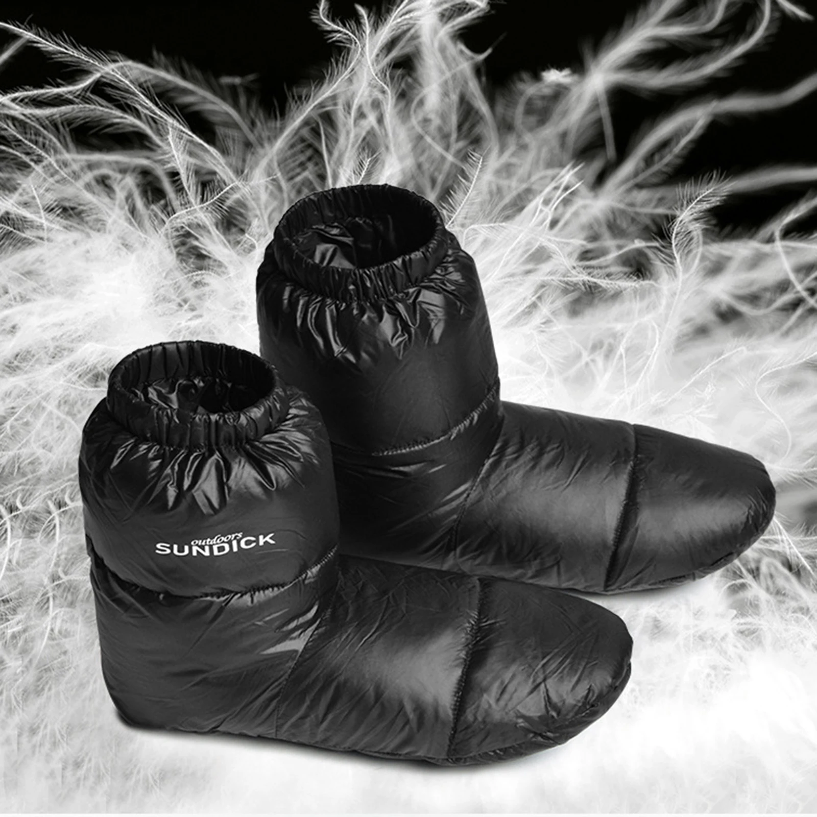 Men Women Winter Down Slippers Warm Booties Shoes Cover Sock Ultralight Camping Tent Feet Slippers Hiking Boots Covers