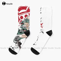 One Piece - Roronoa Zoro Socks Sock Boots Personalized Custom Unisex Adult Teen Youth Socks 360° Digital Print Christmas Gift