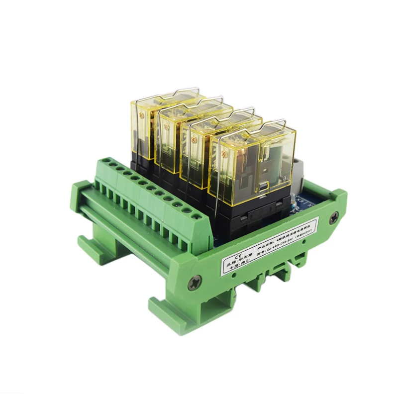 Huaqingjun 2-24 Channels 1NO 1NC Relay Module DC12V/24V Relays for PLC Expansion Board for Automation Control