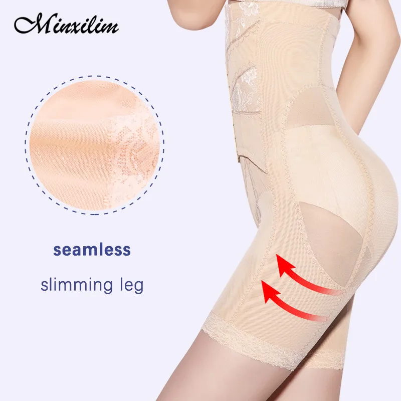 Shaper Panties Sexy Mesh Shapers Body Shaper With Double Breasted Control Slimming Belly Thigh Women Shapewear Waist Trainer