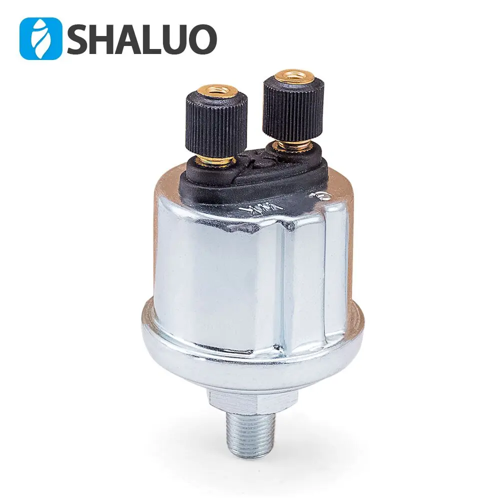 Universal VDO Oil Pressure Sensor 0 to 10 Bars 1/8NPT 10mm Diesel Generator Parts Stainless Crew Plug Alarm Pressure sensor