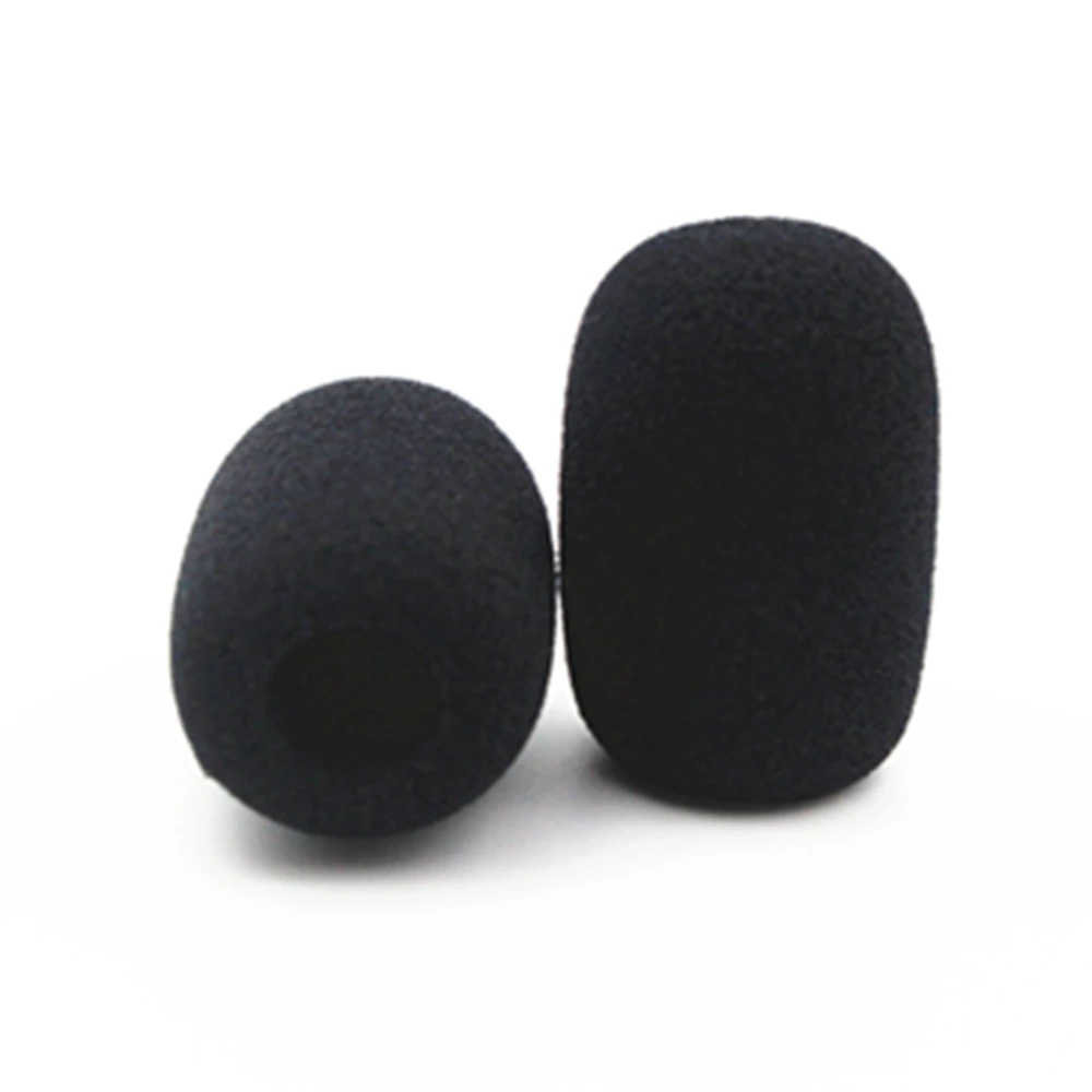 20 Pcs Headset Microphone Windscreens, Foam Microphone Covers Mic Windscreens Windshields for Desktop Mic 11mm Hole 40mm Length