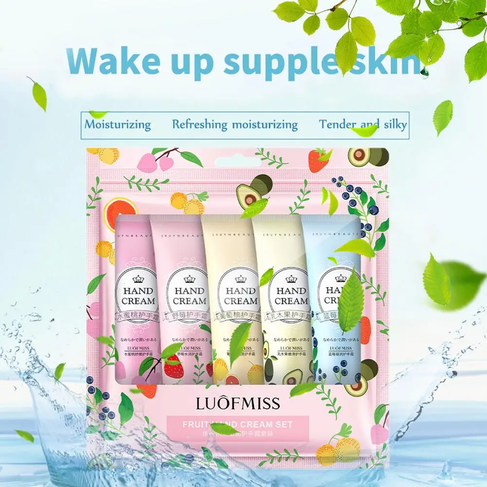 5Pcs Hand Lotion Travel Size Hand Cream With Shea And Vitamin E Moisturizing Hand Repair Cream Hand Cream Set Moisturizing Gi