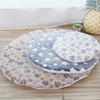 Cotton Washable Round Pet Bed 1