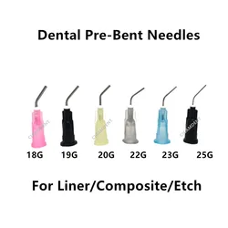 100Pc Dental Flowable Composite Flow Resin Acid Etching Gel Applicator Delivery Tips Dispensing Syringe Irrigation Needle Tip