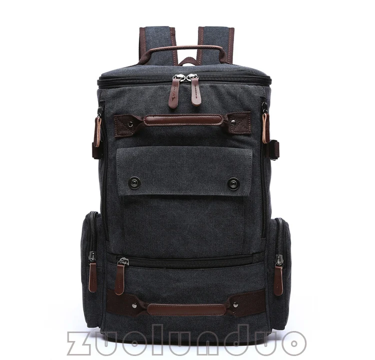 Männer Rucksack Vintage Leinwand Rucksack Schule Tasche männer Reisetaschen Große Kapazität Rucksack Laptop Rucksack Tasche Rucksack – Detail 14
