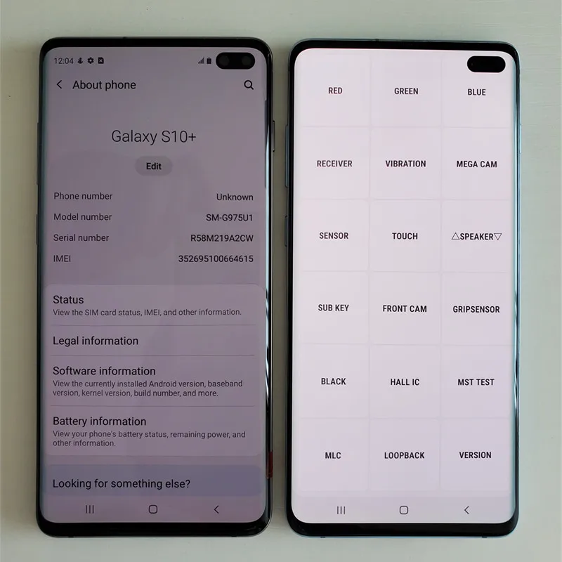 هاتف Samsung Galaxy S10+ G975U1 S10 Plus بشاشة 6.4 بوصة OLED RAM 8GB ROM 128GB/512GB/1TB Snapdragon NFC هاتف محمول أصلي غير مقفول 4G LTE