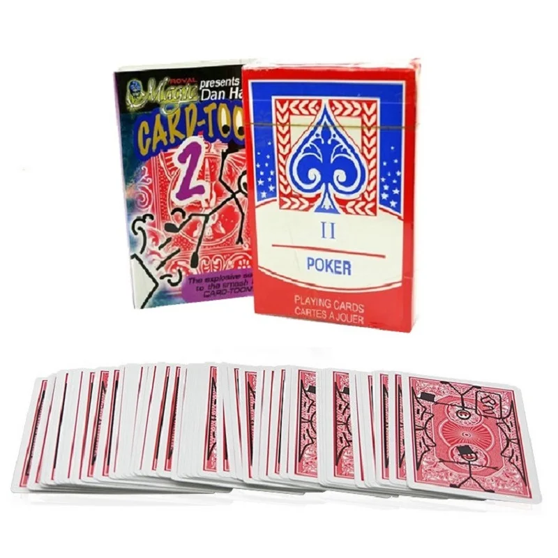 

Magic Cartoon Deck Card-toon v2 Playing Cards Animation Prediction Poker Magic Card Games Magic Trick Props for Magician