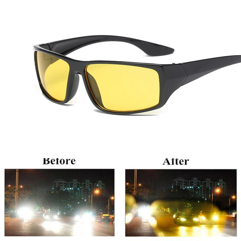 Anti-Glare Night Vision Driver Goggles Night Driving Enhanced Light Glasses Fashion Sunglasses Goggles Car Accessries