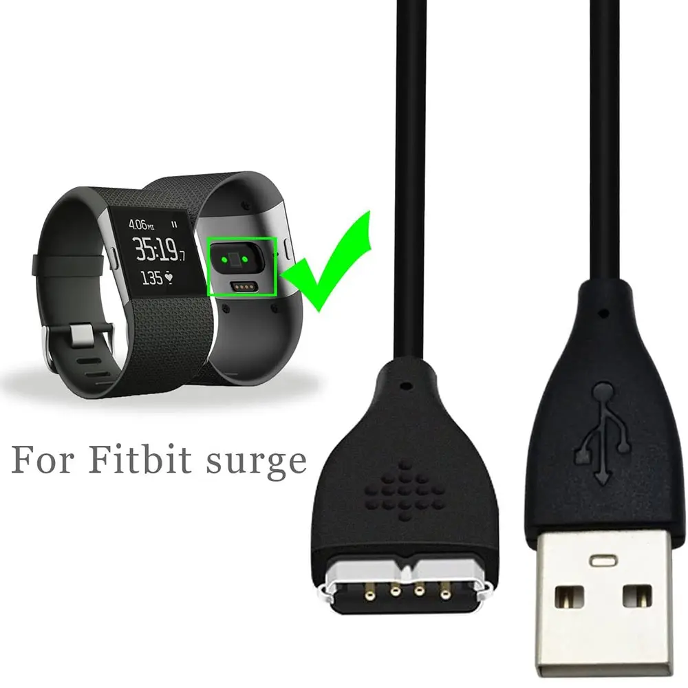 Compatible with Fitbit Surge Charger, Replacement USB Charging Cable Cord Charger Adapter for Fitbit Surge
