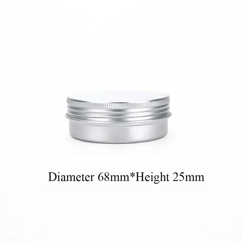 48pcs 60g 2oz Aluminum Jar For Cosmetic Powder Hair Wax Containers 60g Metal Aluminum Case Storage Jars