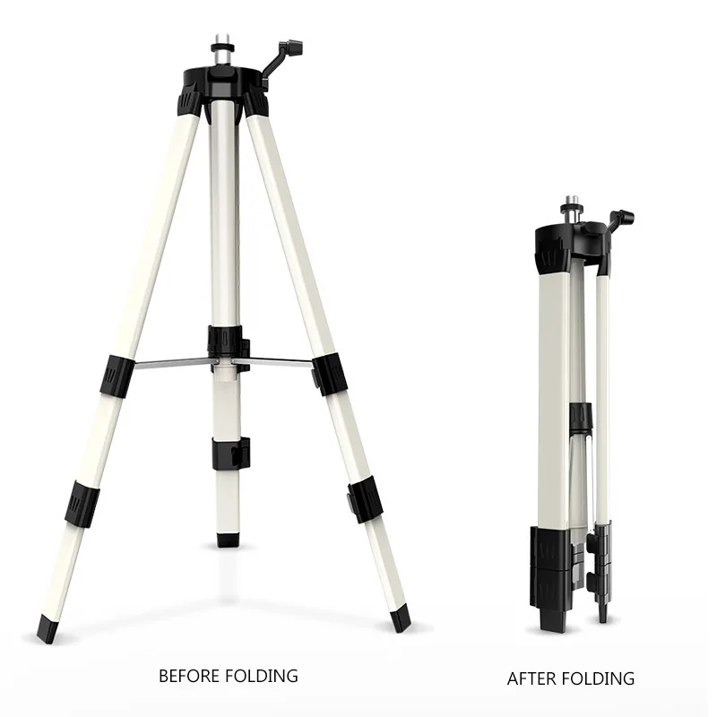 1.0/1.2/1.5M Laser Level Tripod Adjustable Height Thicken Aluminum Tripod Stand level Measure Building Construction Marker Tool