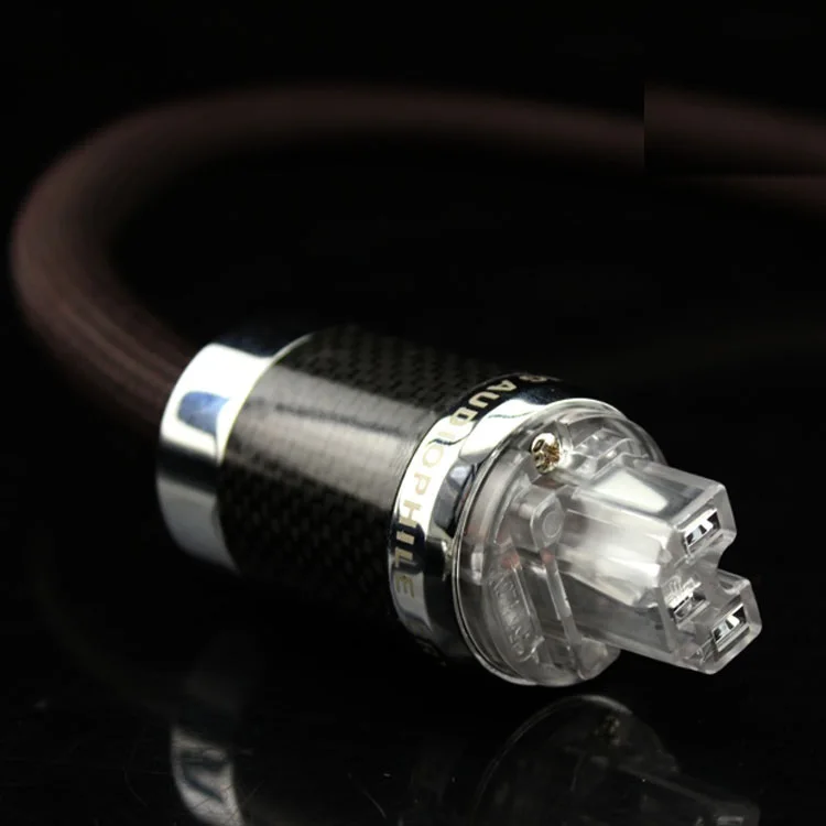 Free Shipping power line HIFI Power Cord with EU Plug AC Amplifier CD, Decoder, Power Wire