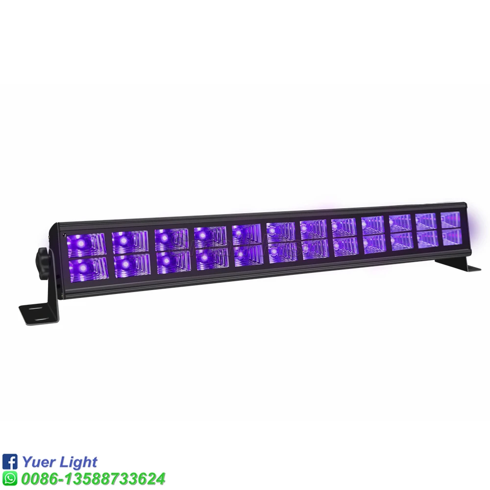 4 sztuk/partia LED UV 24x3w oświetlenie do mycia ścian