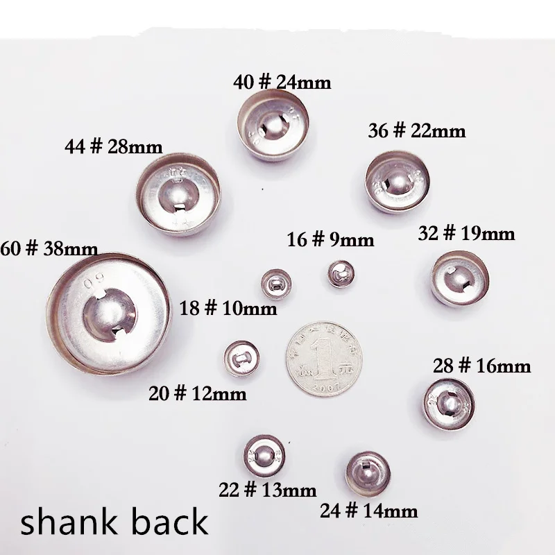 100set 16L-60L Stoff Überzogene Taste Komponente Brot Top Flache Kunststoff Ring/Aluminium Zurück DIY Handgemachten Schmuck Zubehör trim – Detail 2