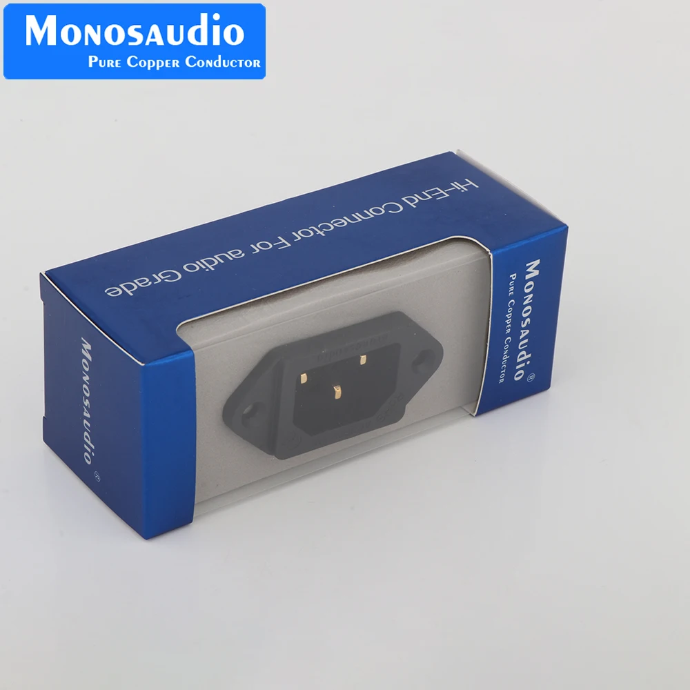 Monosaudio IB70 IEC-Steckdoseneinlass aus reinem Kupfer, AC-IEC-Einlass, vergoldete, lötfreie Steckdose, HiFi-Audio-Stromversorgung, IEC-Buchse – Detail 8