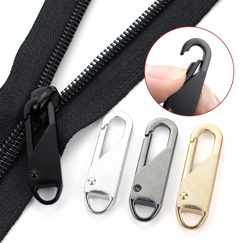 

Zipper Accessories Removable Zipper Handle Suitable for Clothes Luggage Backpack Zip Head Repair Replacement Buckle Pull Ring